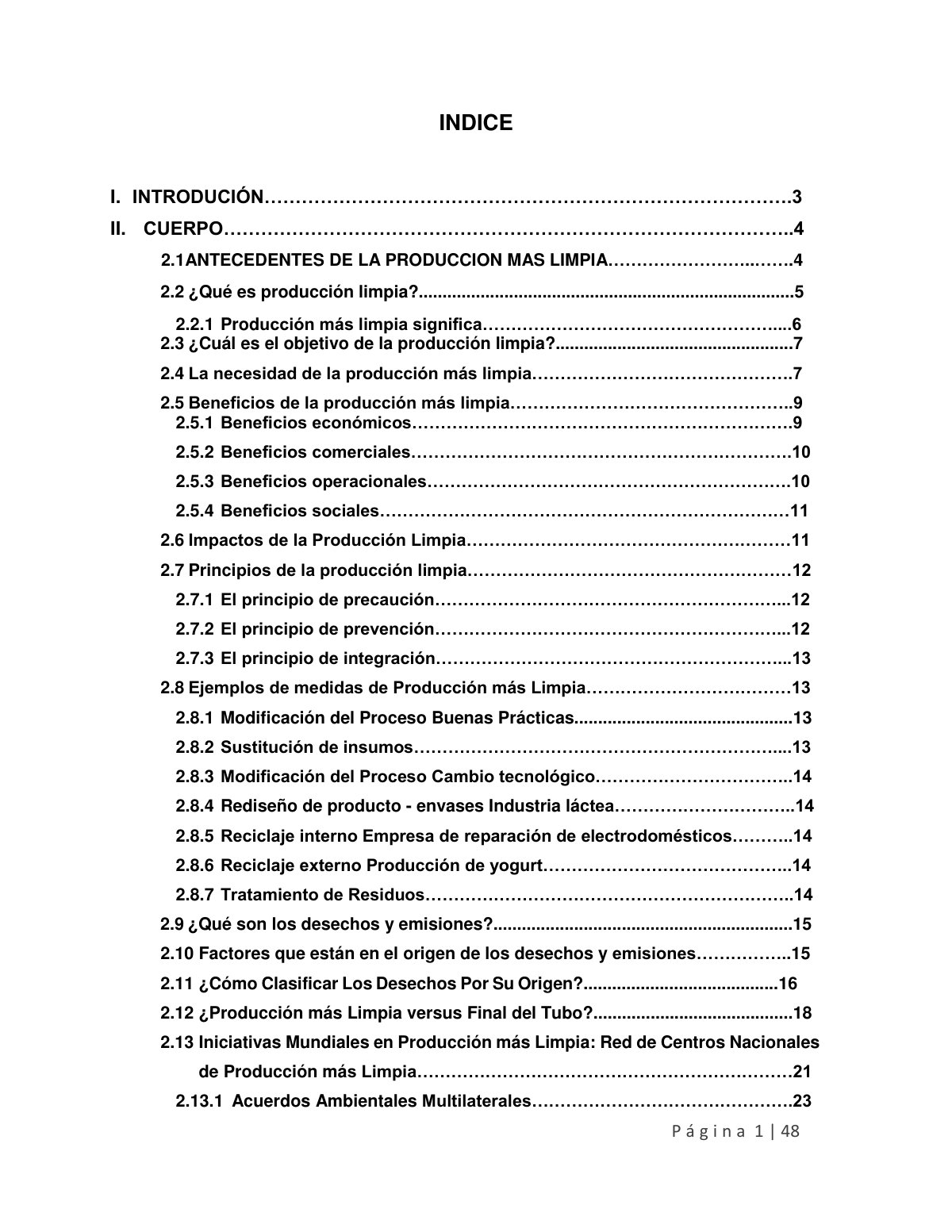 First page of Produccion Limpia Monografia para imprim
