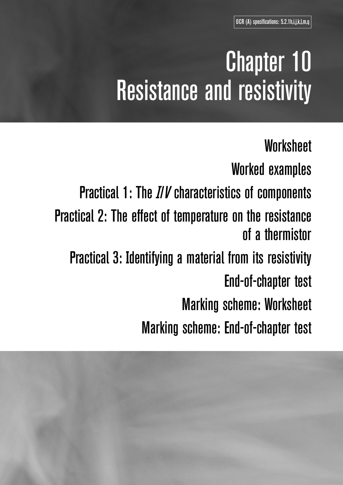 First page of Resistance and resistivity