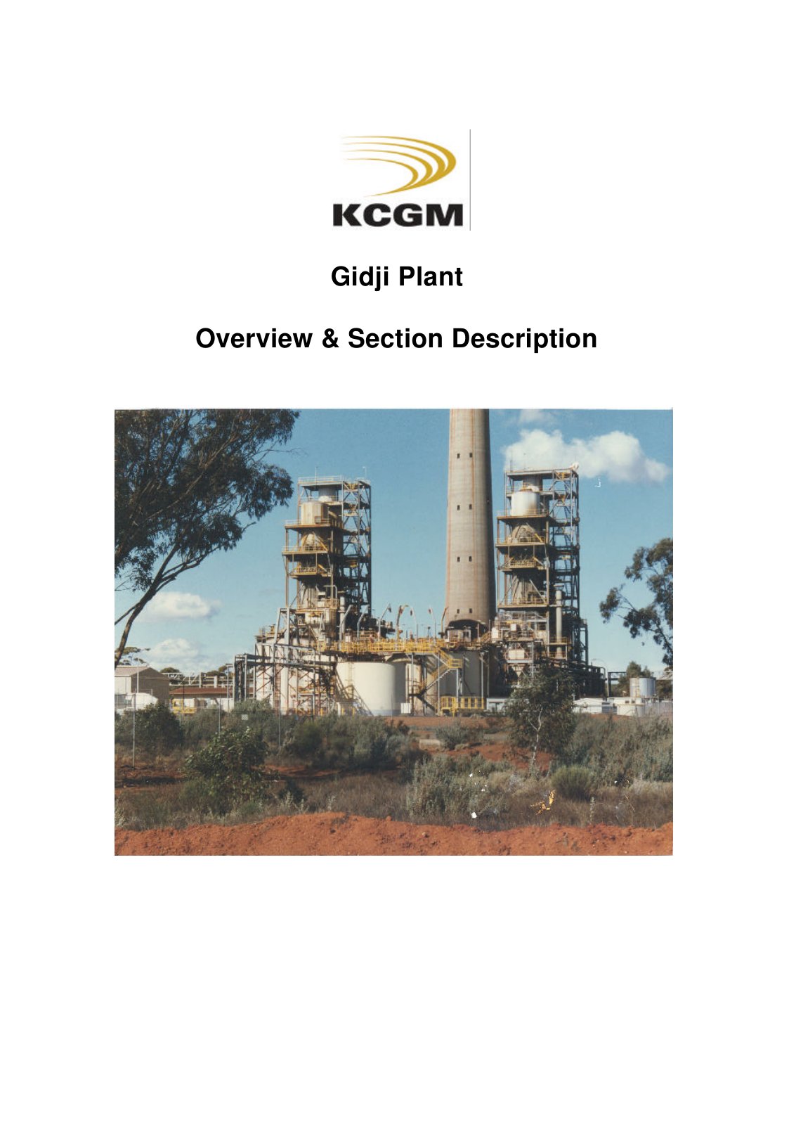 First page of 1.  Gidji Plant Description