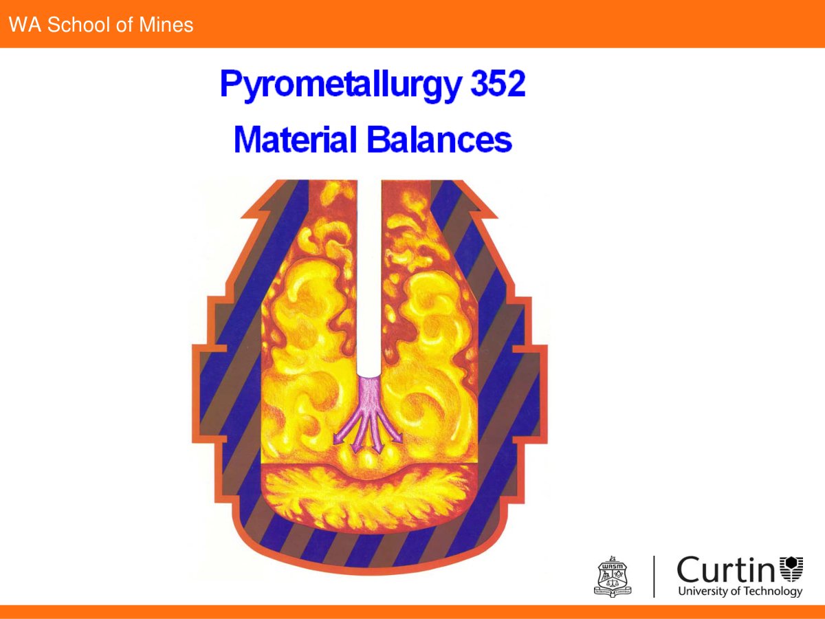 First page of Presentation   Mass Balance 09 PPT