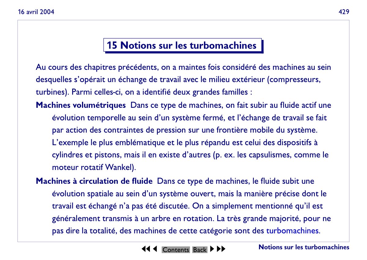 First page of 15 turbomachines