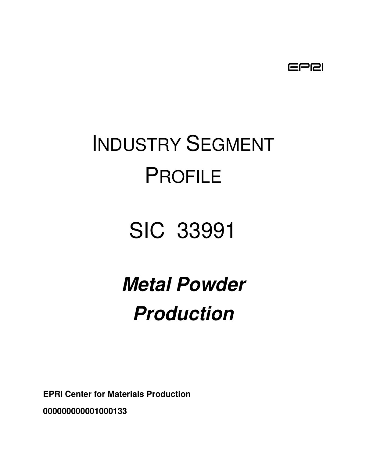 First page of sic33991