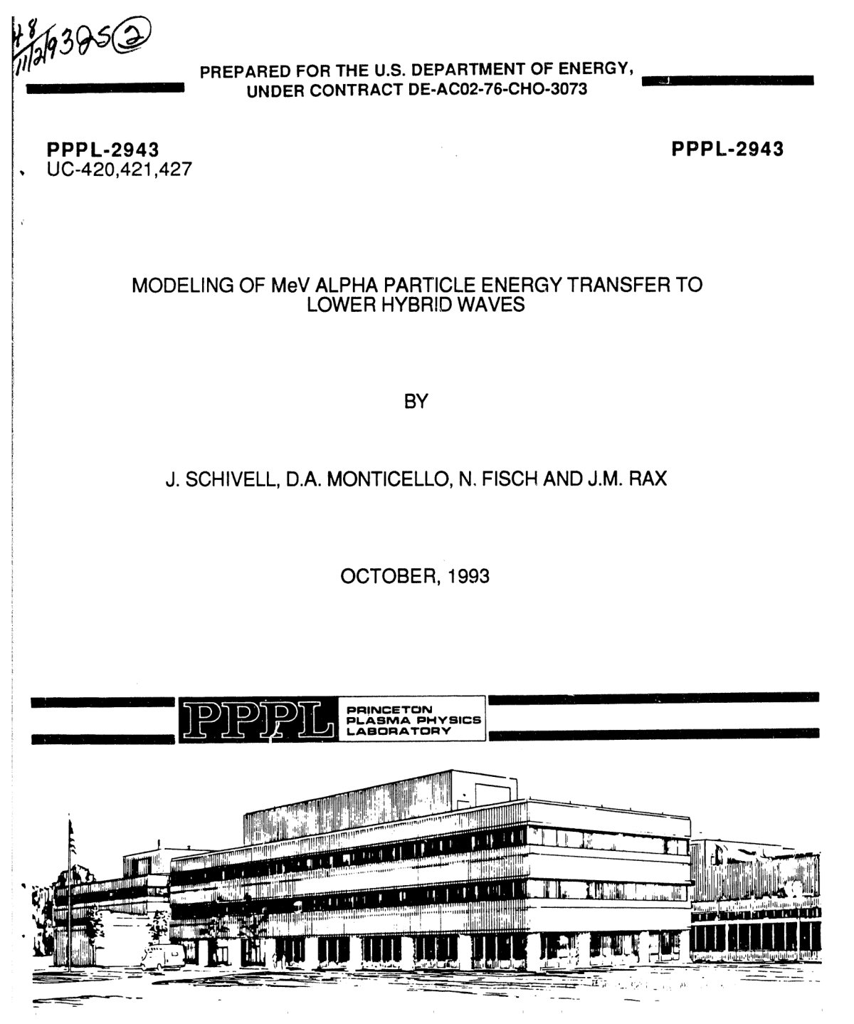 First page of Modeling of MeV alpha particle energy tr