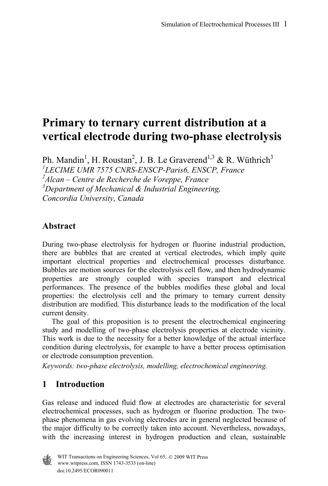 First page of Primary to ternary current distribution