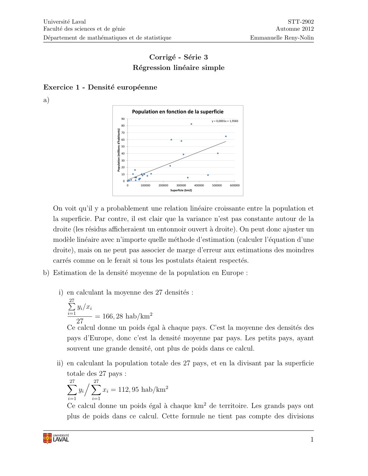 First page of Serie3 corrige