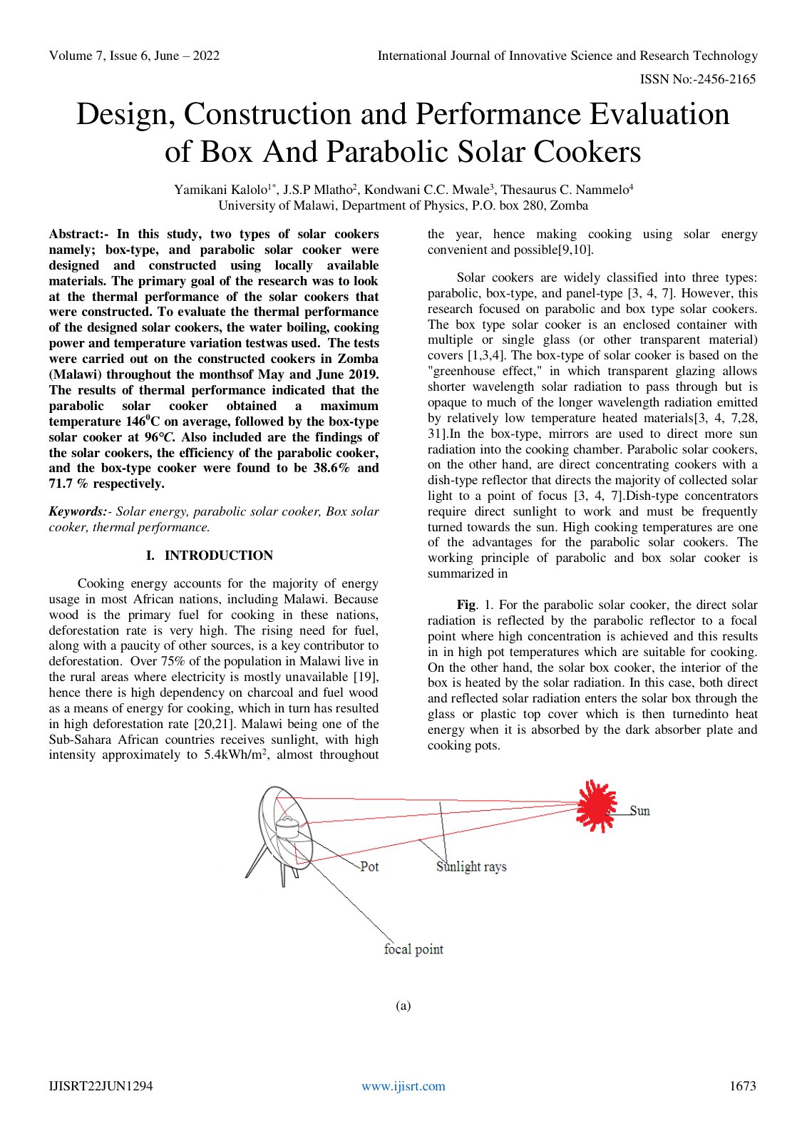 First page of Design Construction and Performance Eval