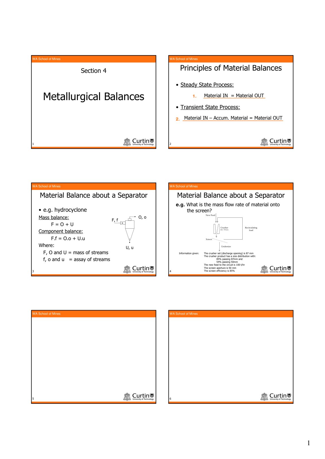 First page of MinPro351 Lecture 2 2008