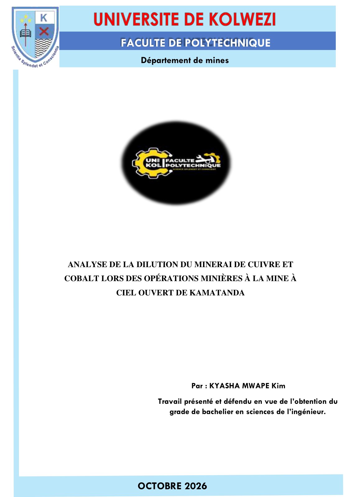 First page of MEMOIRE KYASHA ok 1 2 FINI