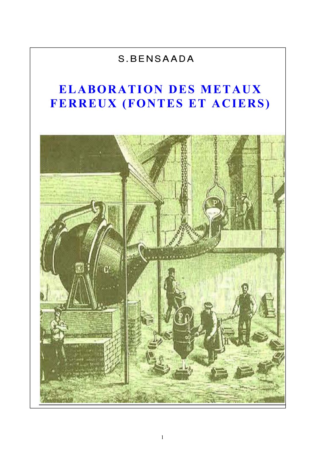 First page of METALLURGIE FORMATION