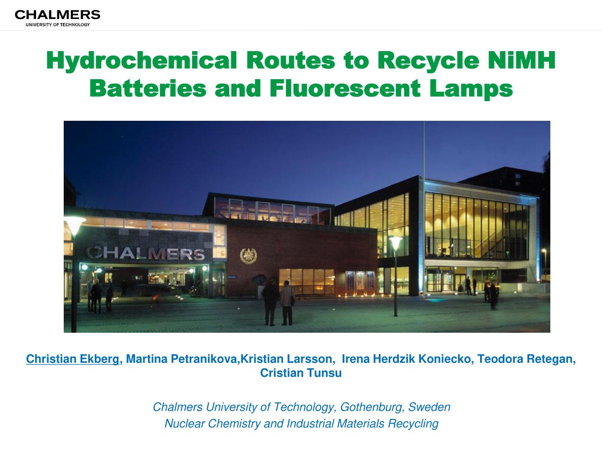 First page of Recycling REE NTNU 2016 03