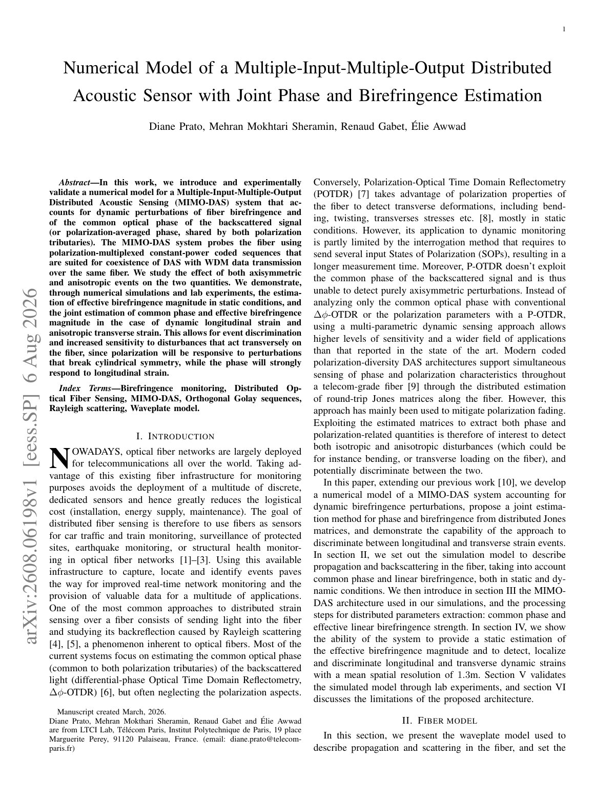First page of 2026 Prato MIMO Distributed Acoustic Sensing