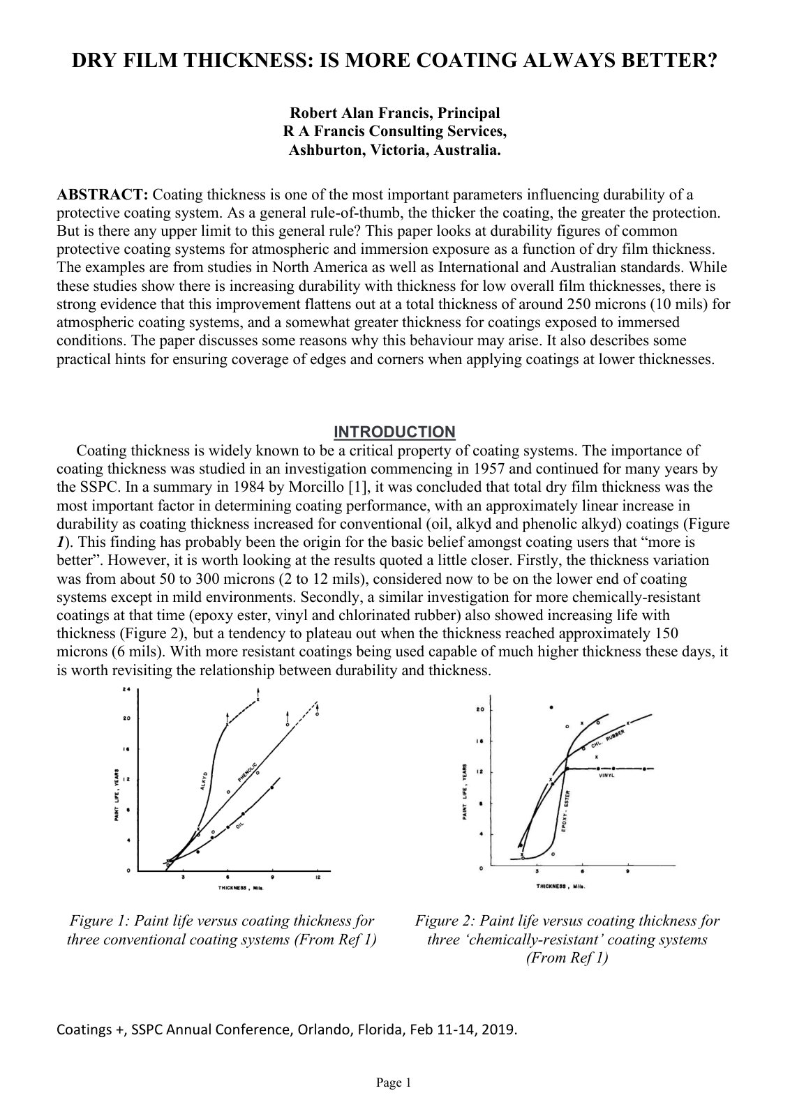 First page of DRY FILM THICKNESS: IS MORE COATING ALWAYS BETTER?