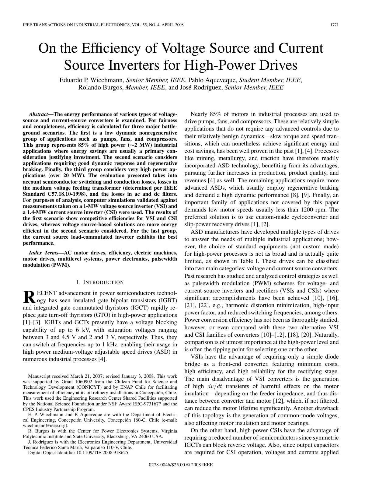 First page of On the Efficiency of Voltage Source and
