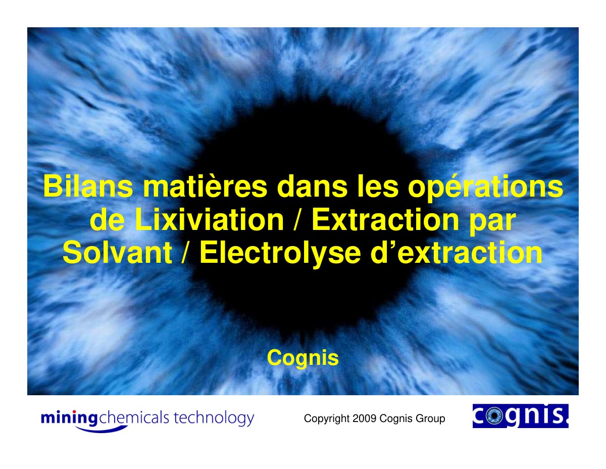 First page of 553655698 Bilans Matieres Dans Les Operations de L