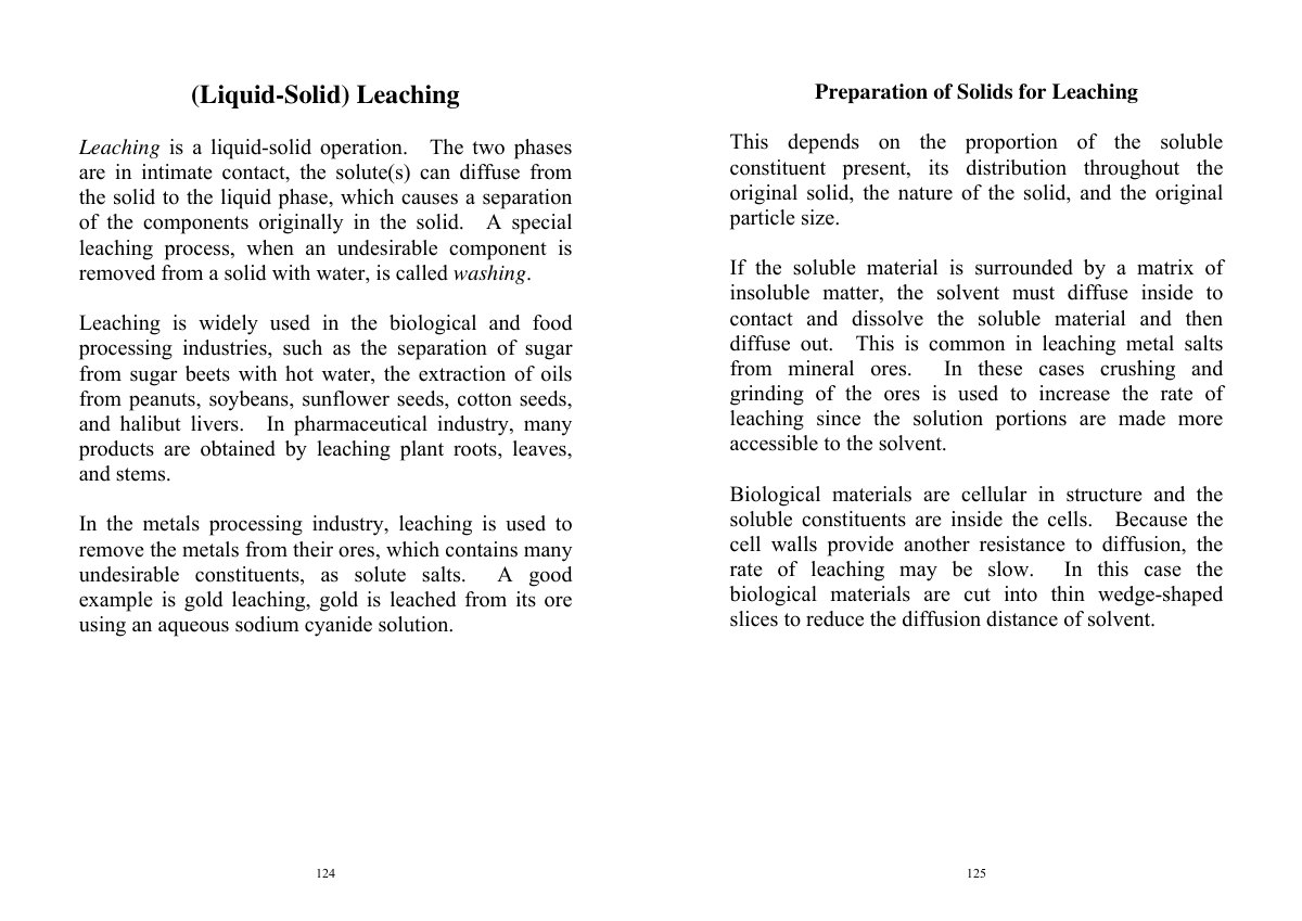 First page of Liquid Solid Leaching