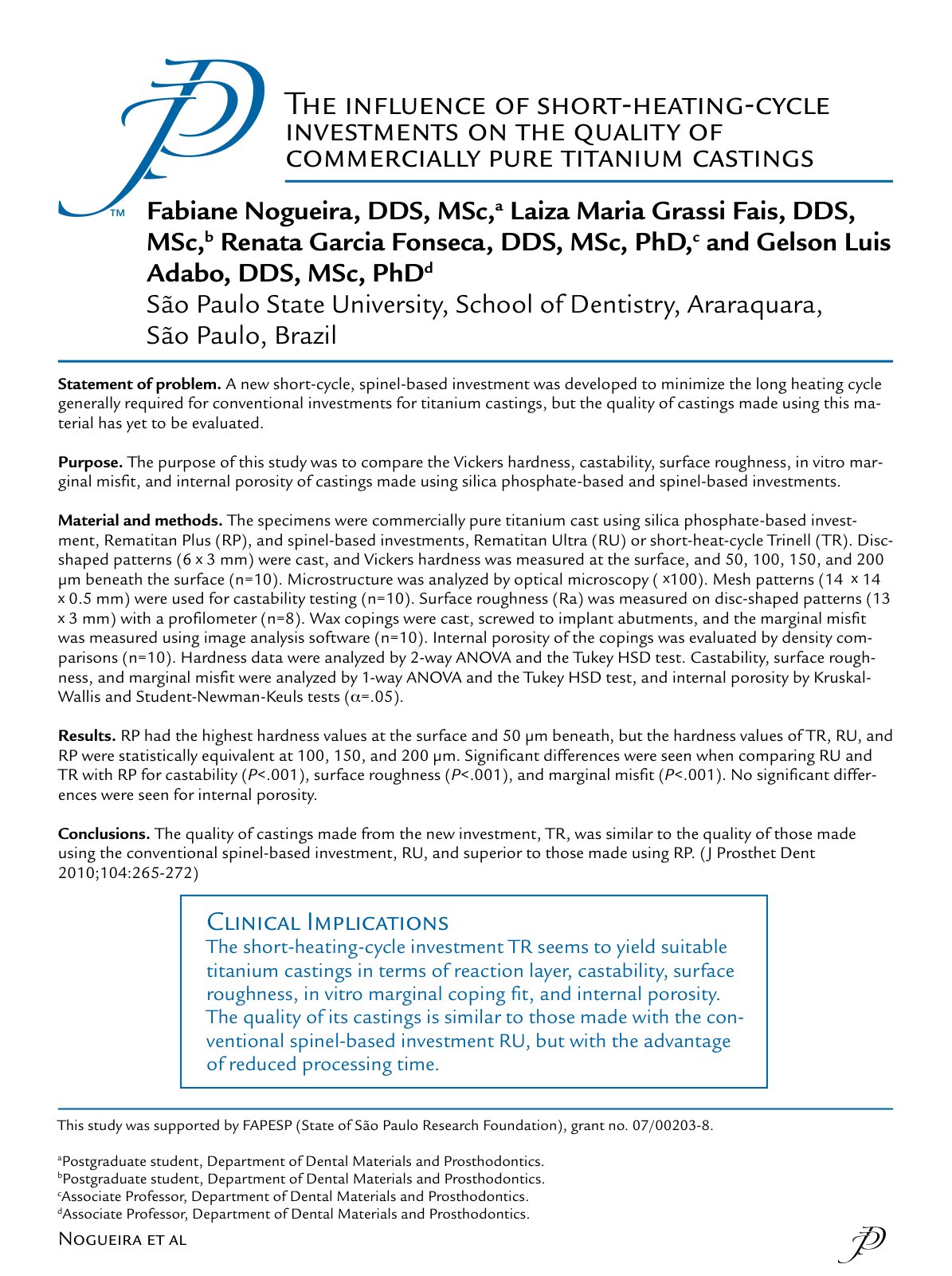 First page of The influence of short heating cycle inv