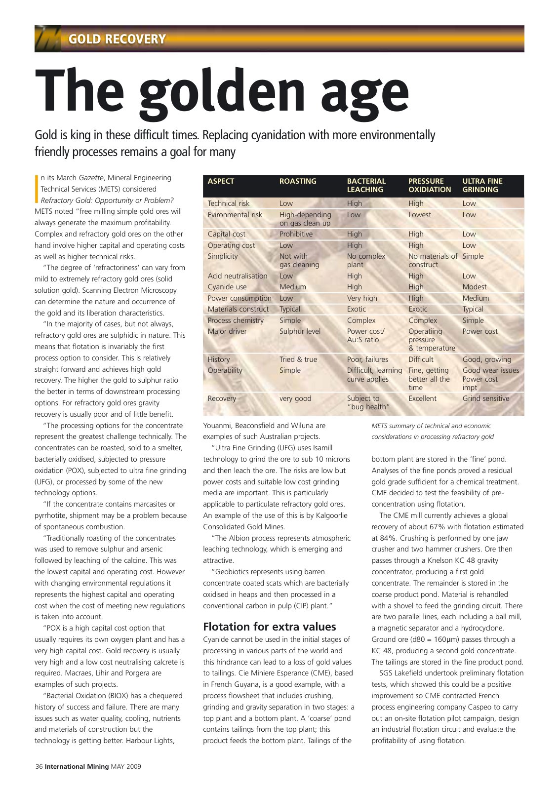 First page of goldrecovery