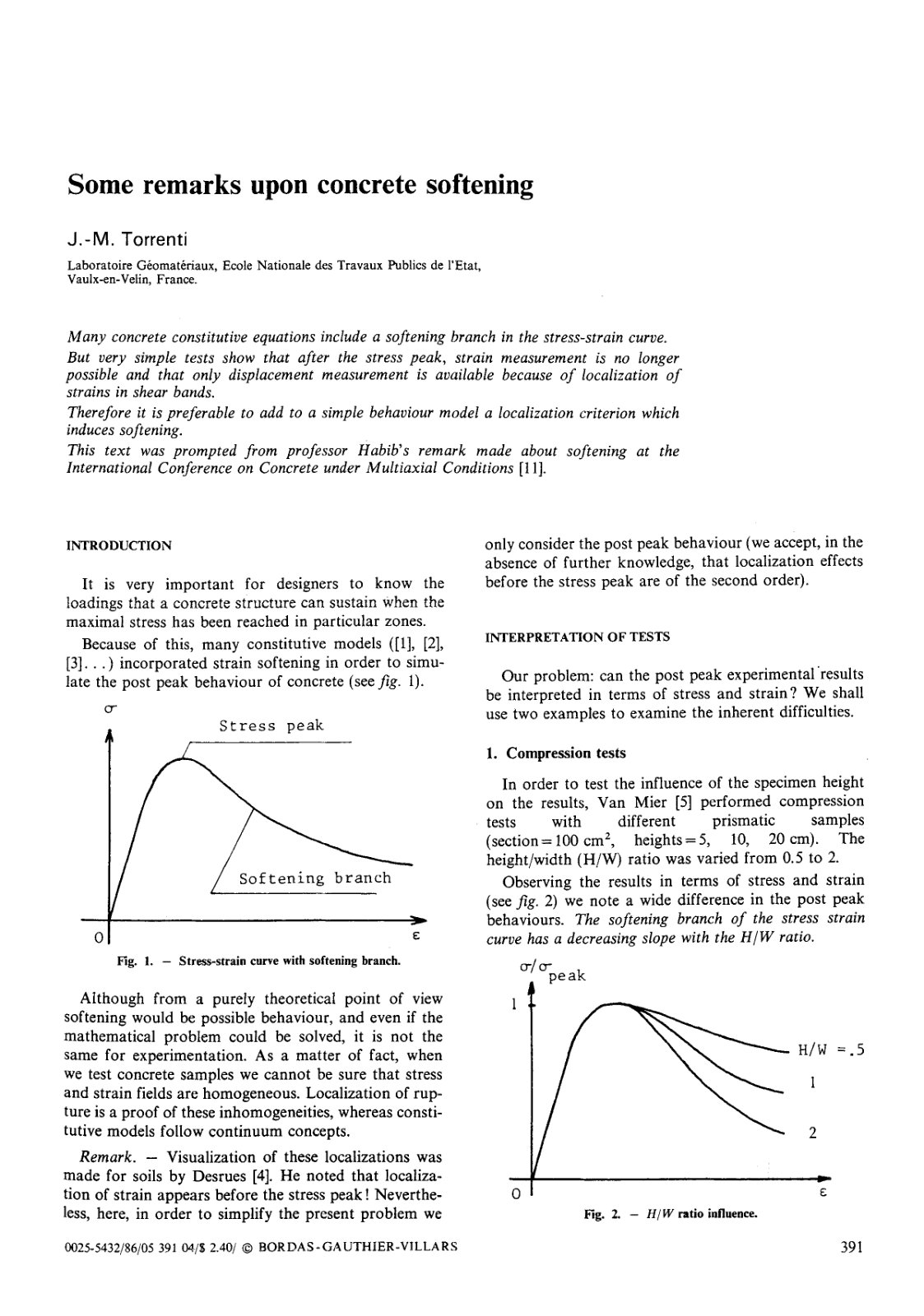 First page of Some remarks upon concrete softening