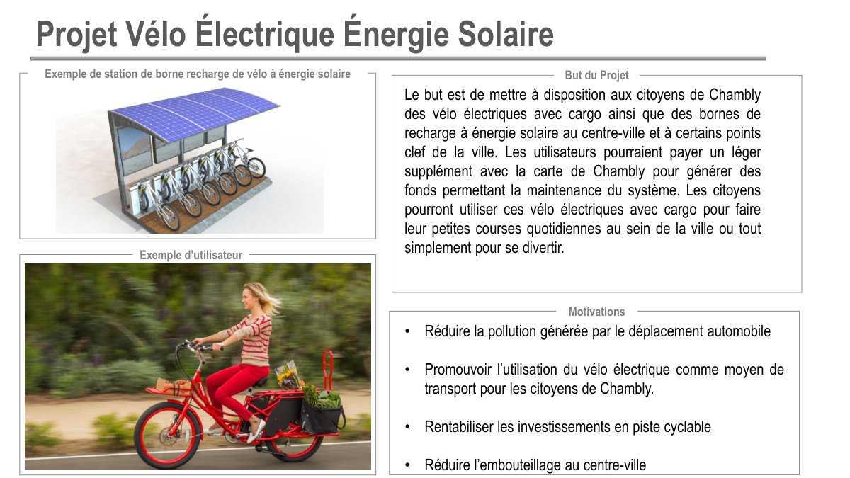 First page of Projet Velo Electrique Energie Solaire 3