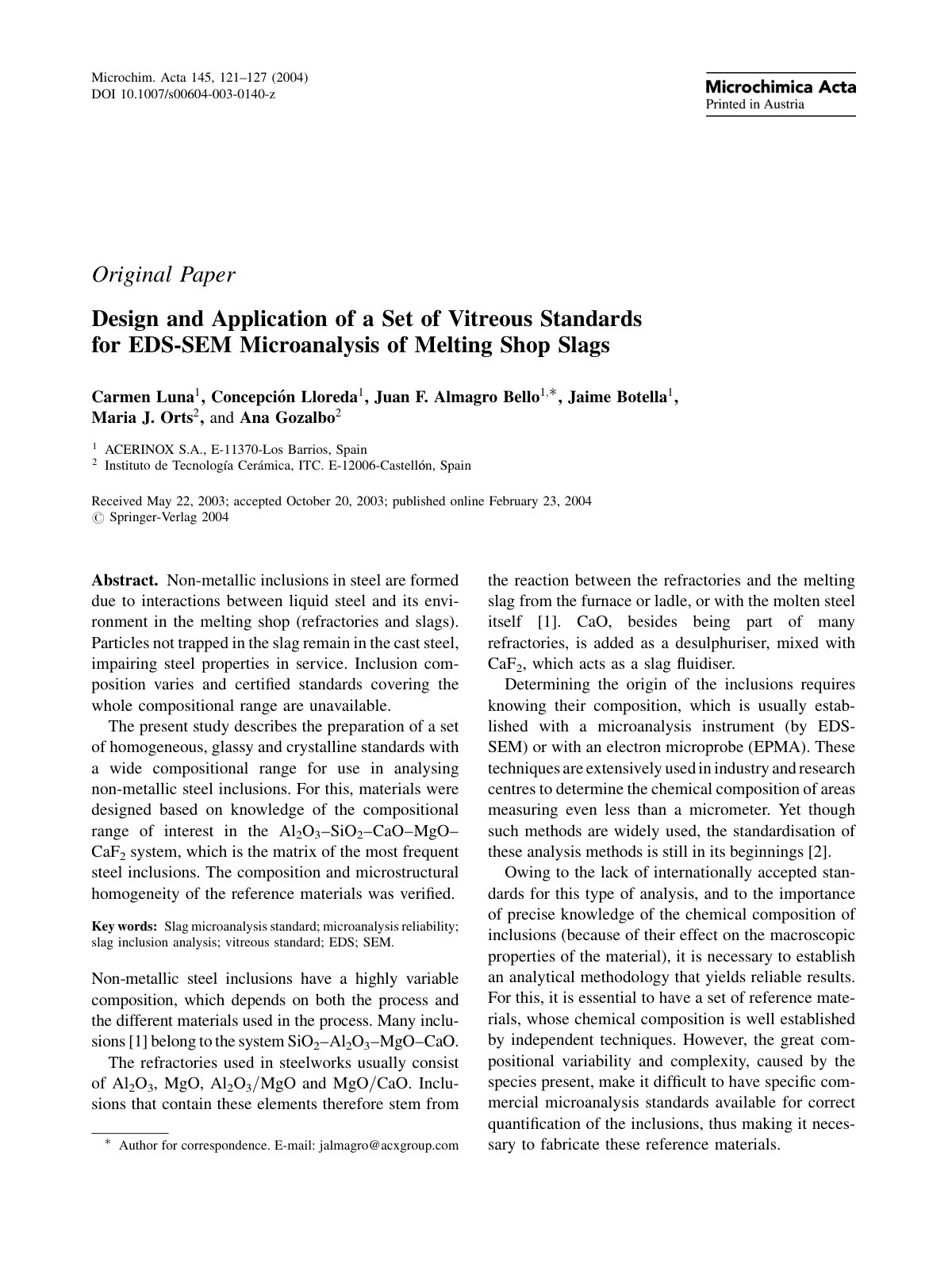 First page of Design and Application of a Set of Vitre