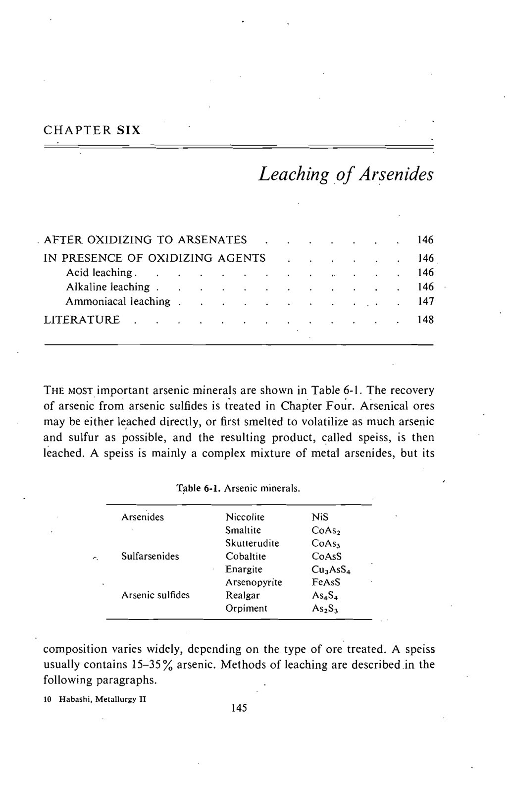 First page of Leaching of Arsenides