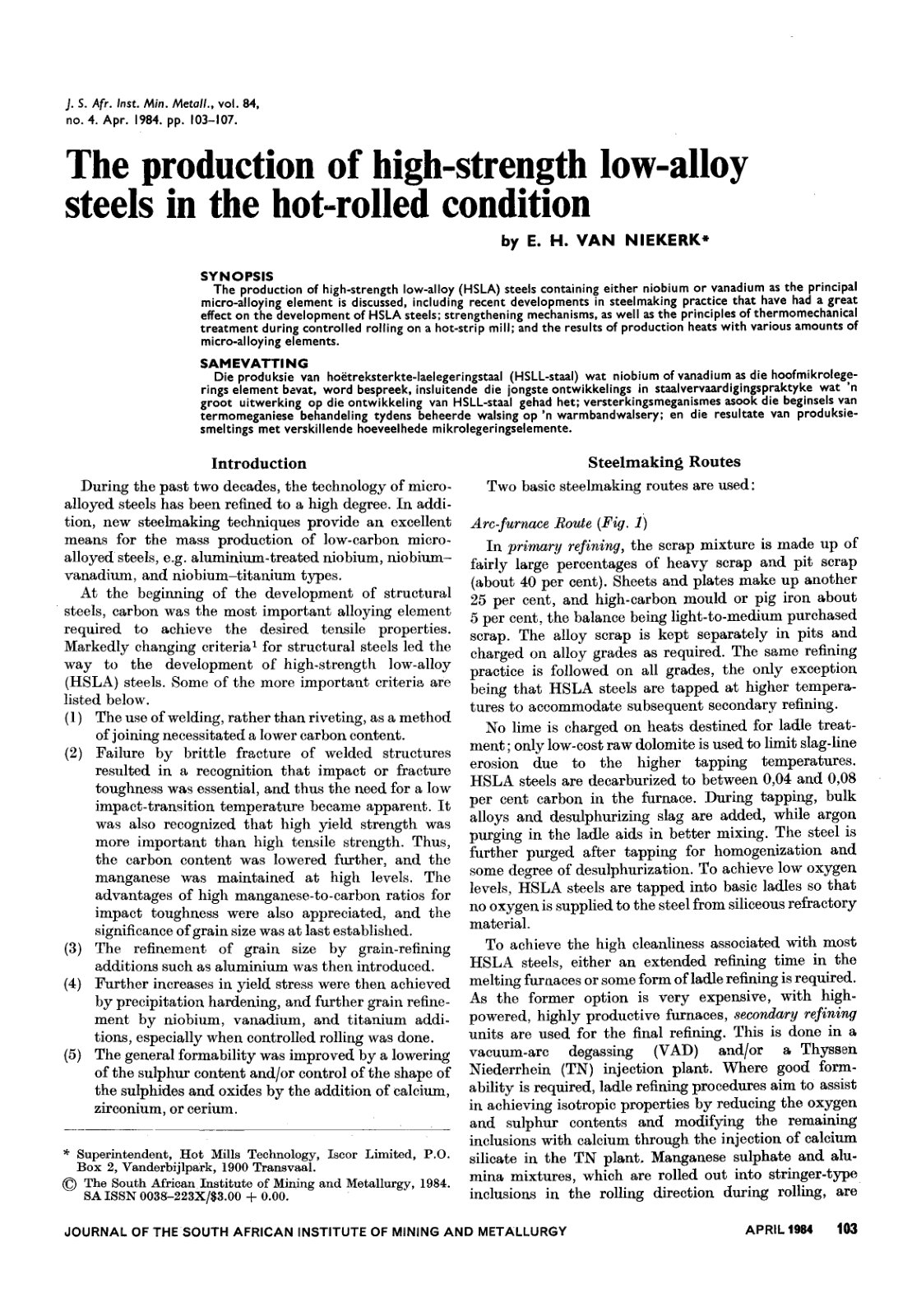 First page of v084n04p103