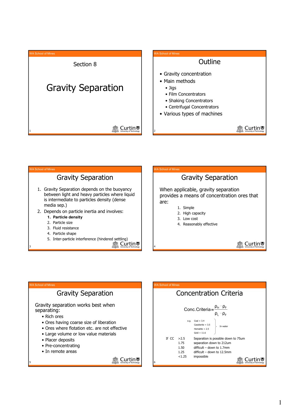 First page of MinPro351 Lecture 5 2008