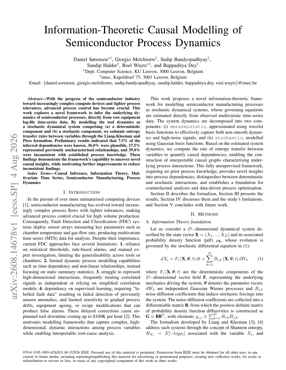 First page of 2026 Sorensen Semiconductor Process Dynamics