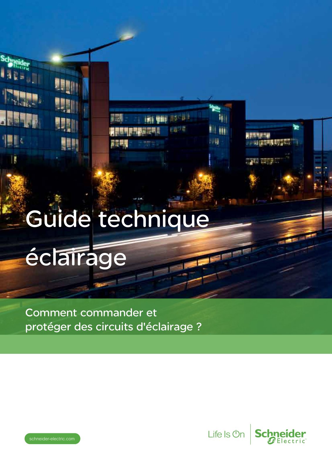 First page of guide technique eclairage