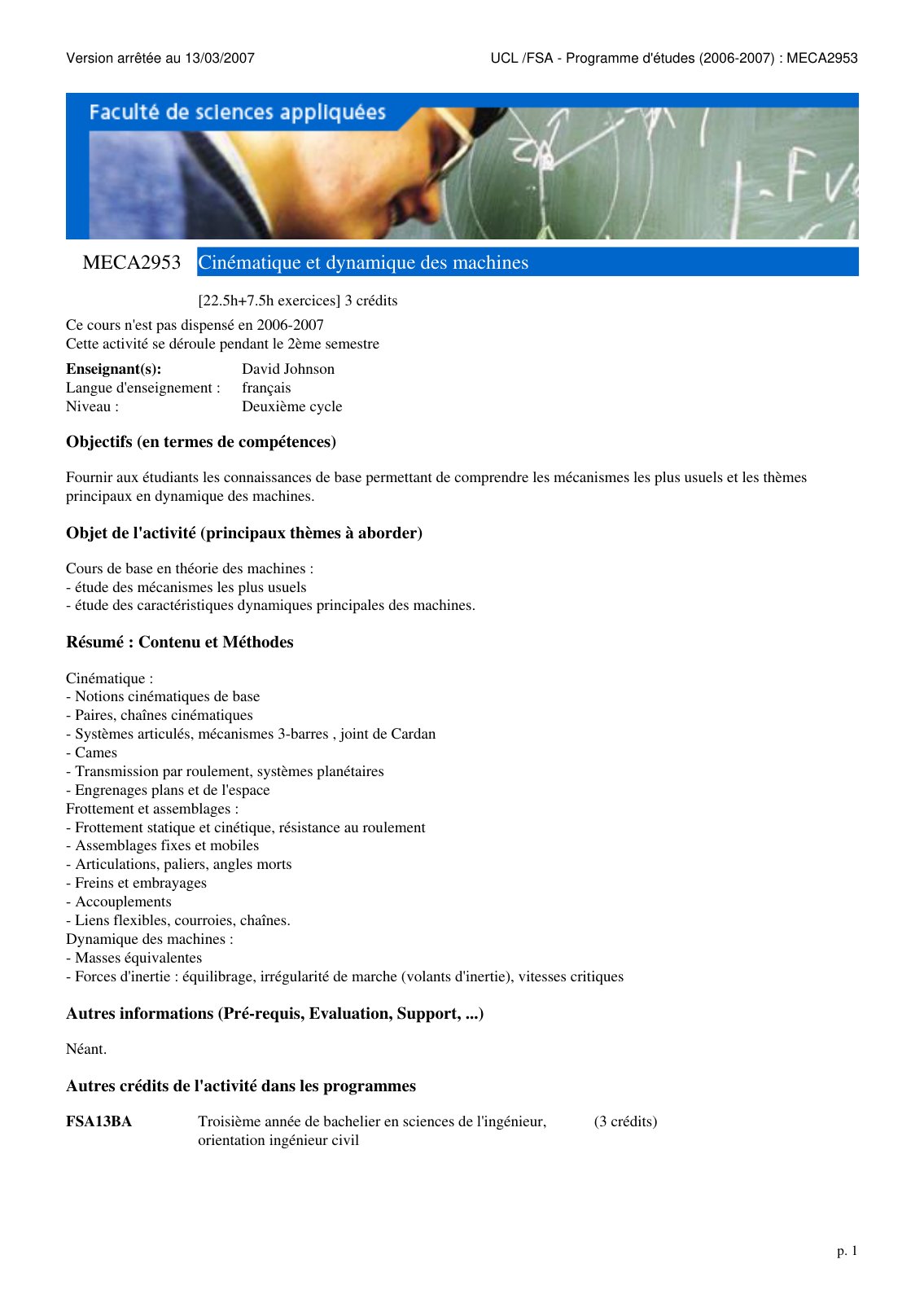 First page of meca2953