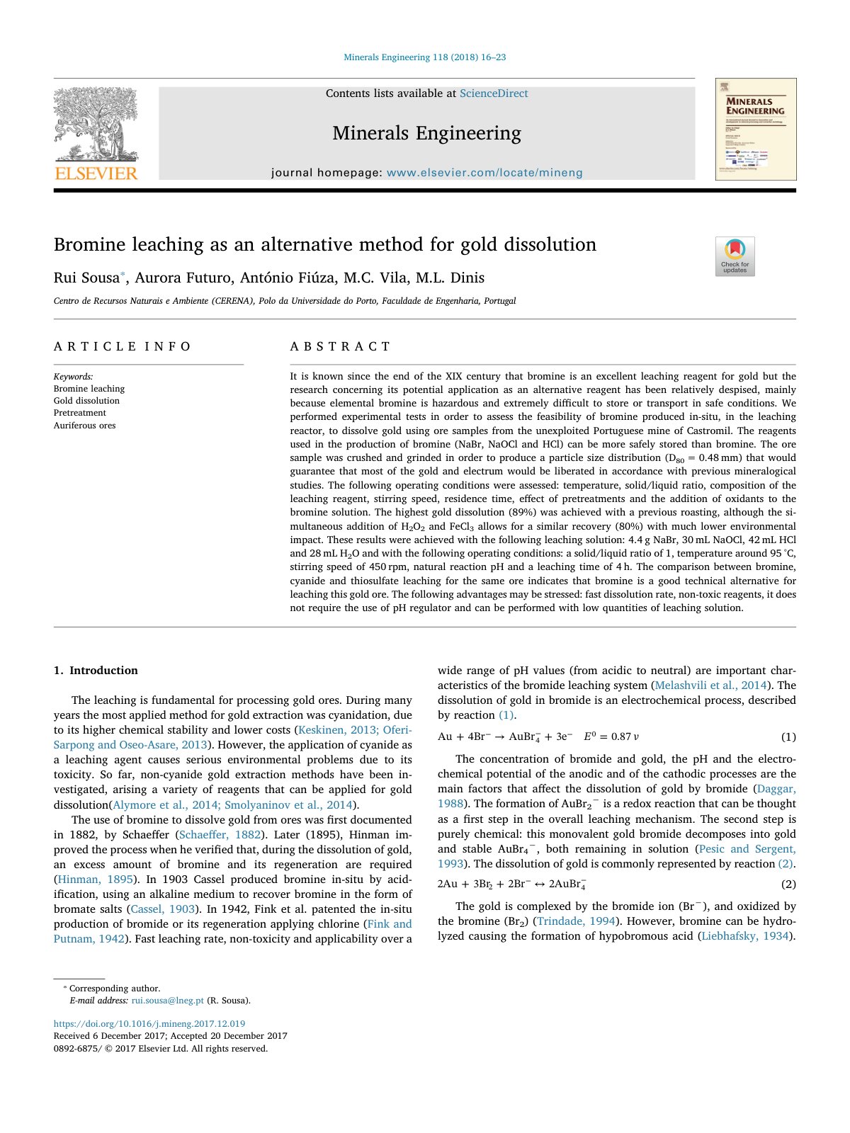First page of Bromine leaching as an alternative metho