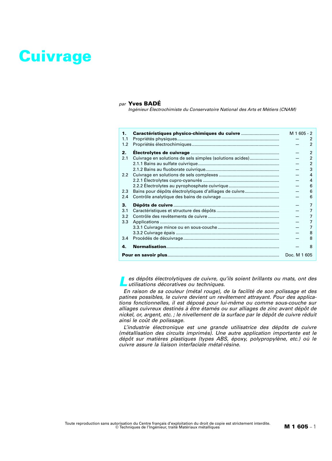 First page of m1605