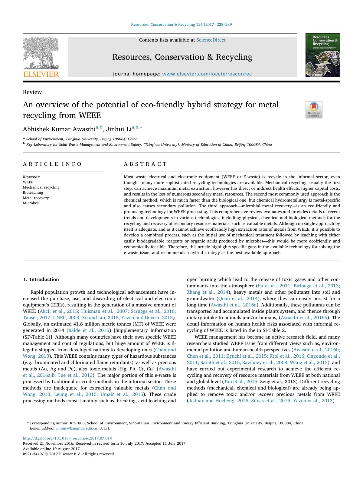 First page of An overview of the potential of eco friendly hybri 2017 Resources  Conservat