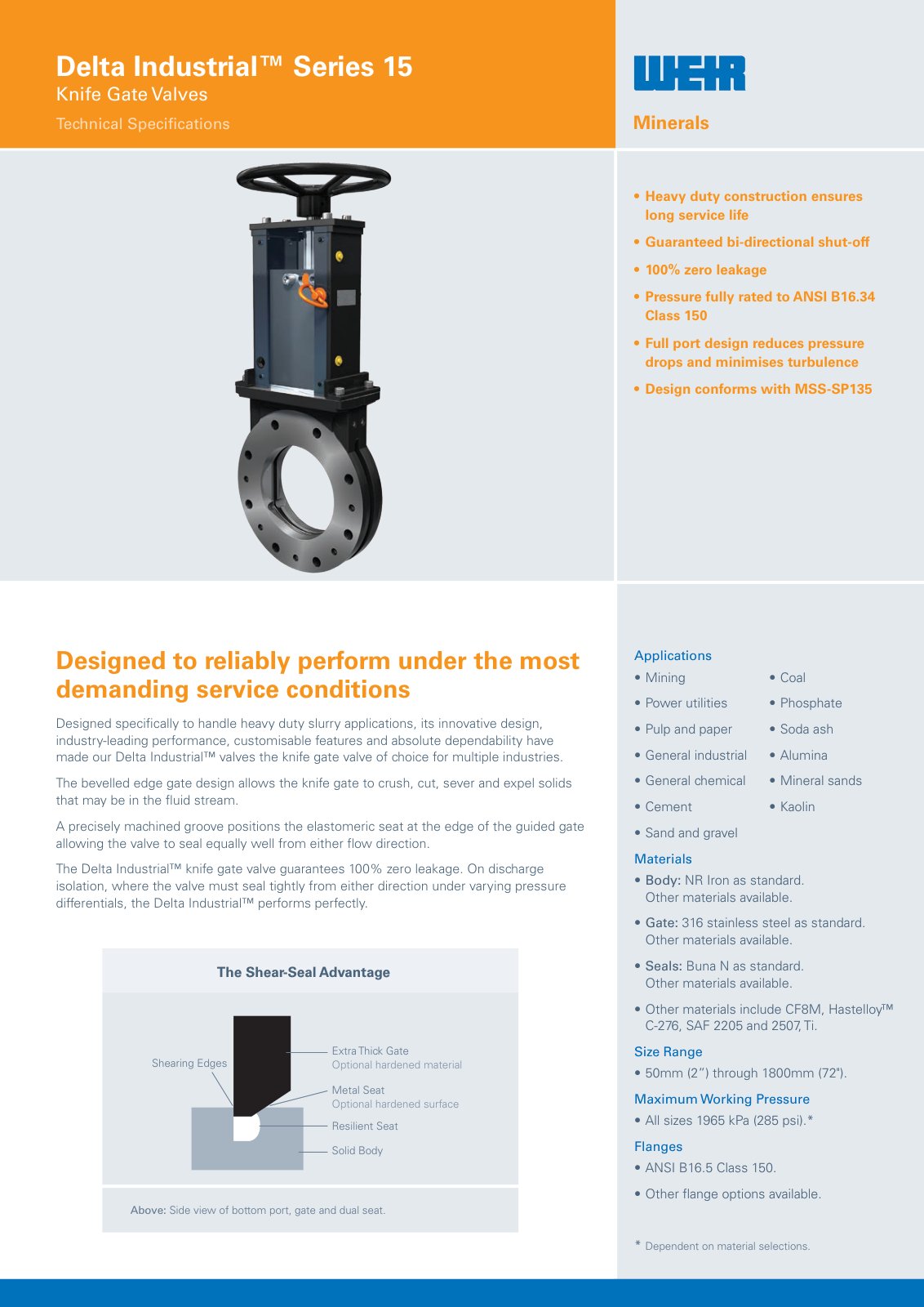 First page of AU0730 Delta Industrial Series 15 Spec Sheet APAC 20161025 PREVIEW