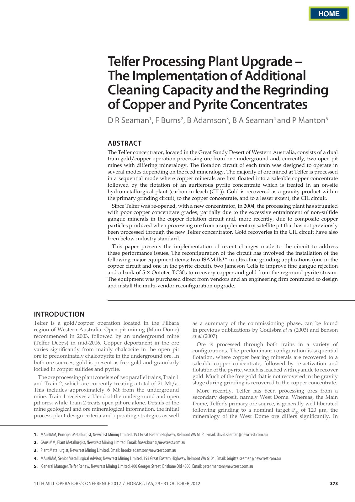 First page of Seaman 373 REPLACEMENT
