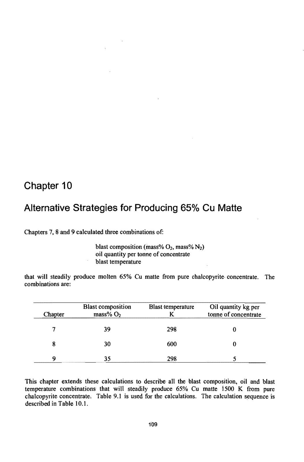 First page of Alternative Strategies for Producing 65% Cu Matte