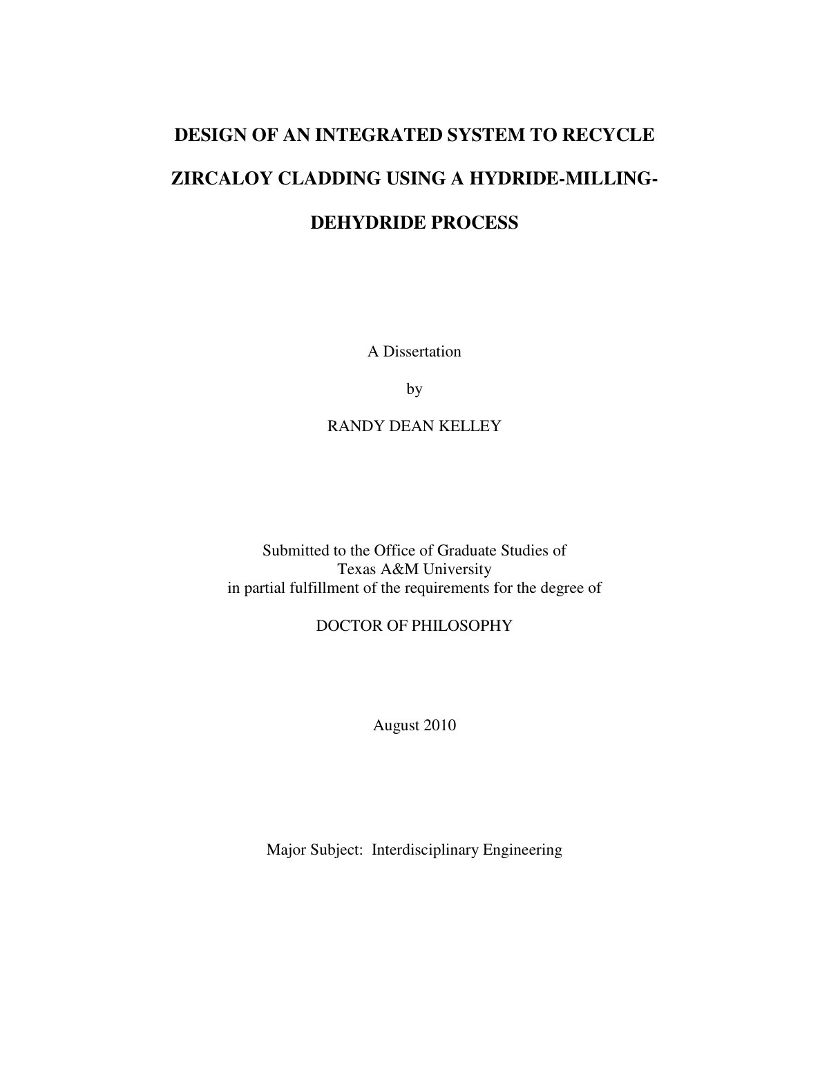 First page of Design of an integrated system to recycl