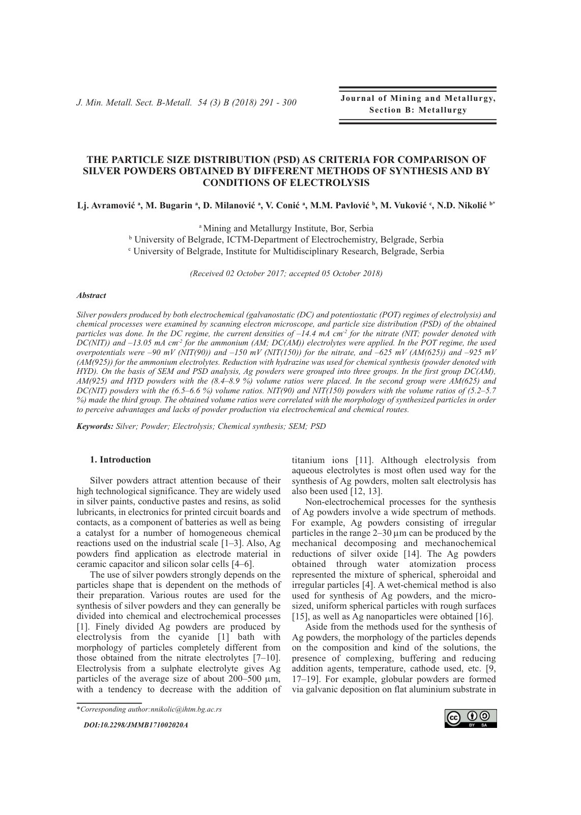 First page of The particle size distribution PSD as cr