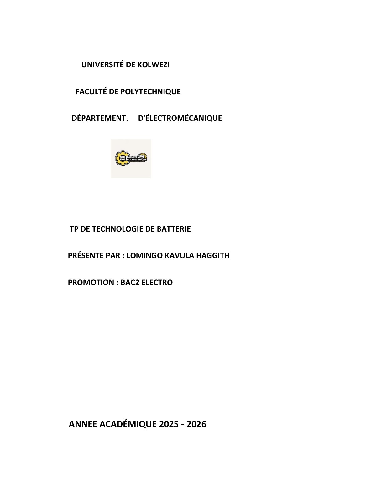 First page of LOMINGO KAVULA HAGGITH 7