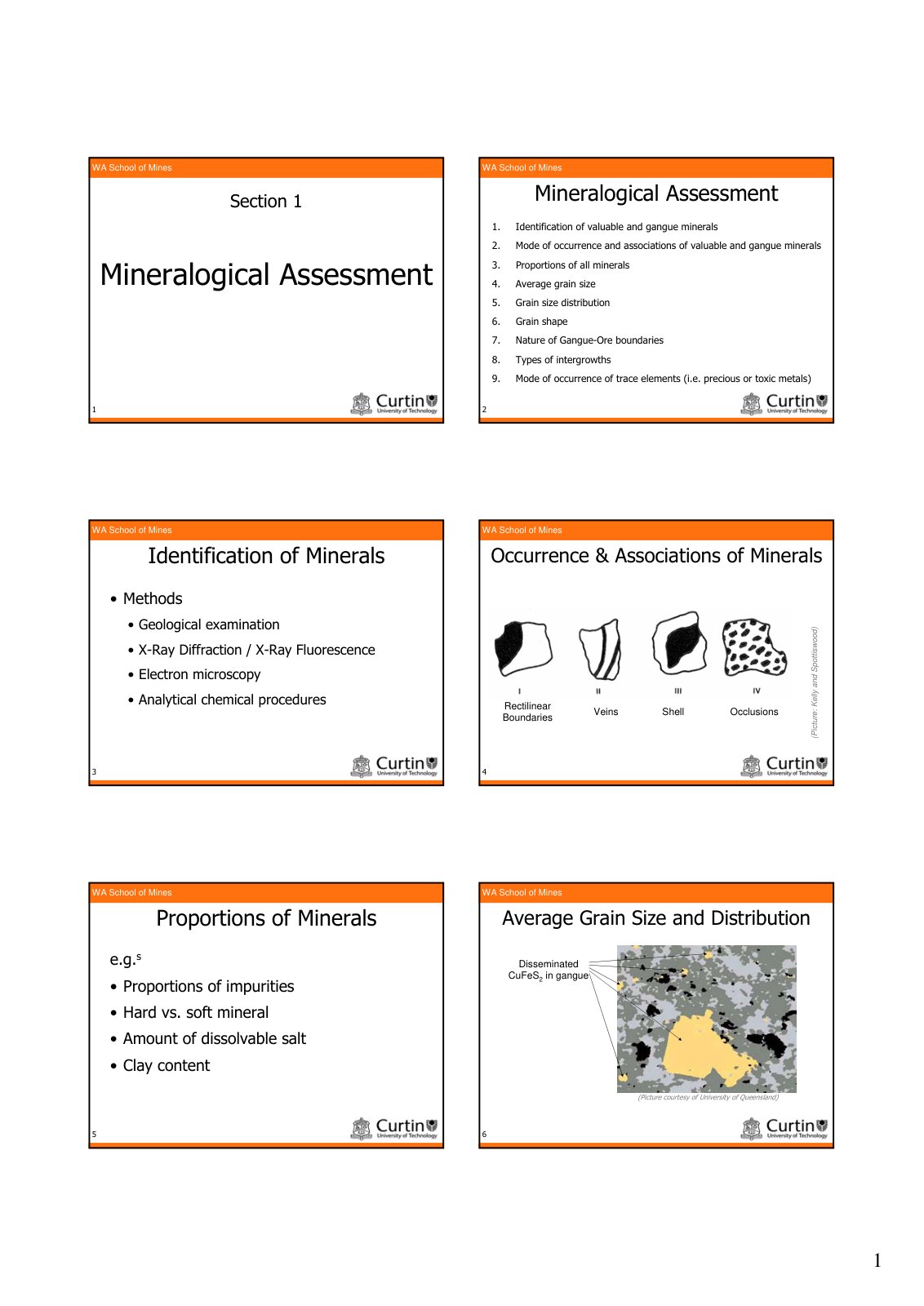 First page of MinPro351 Lecture 1 2008