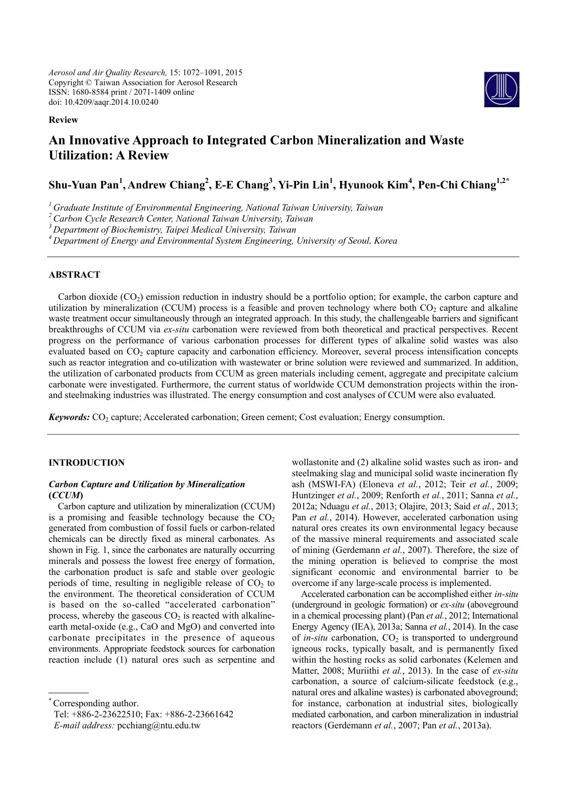 First page of An Innovative Approach to Integrated Car