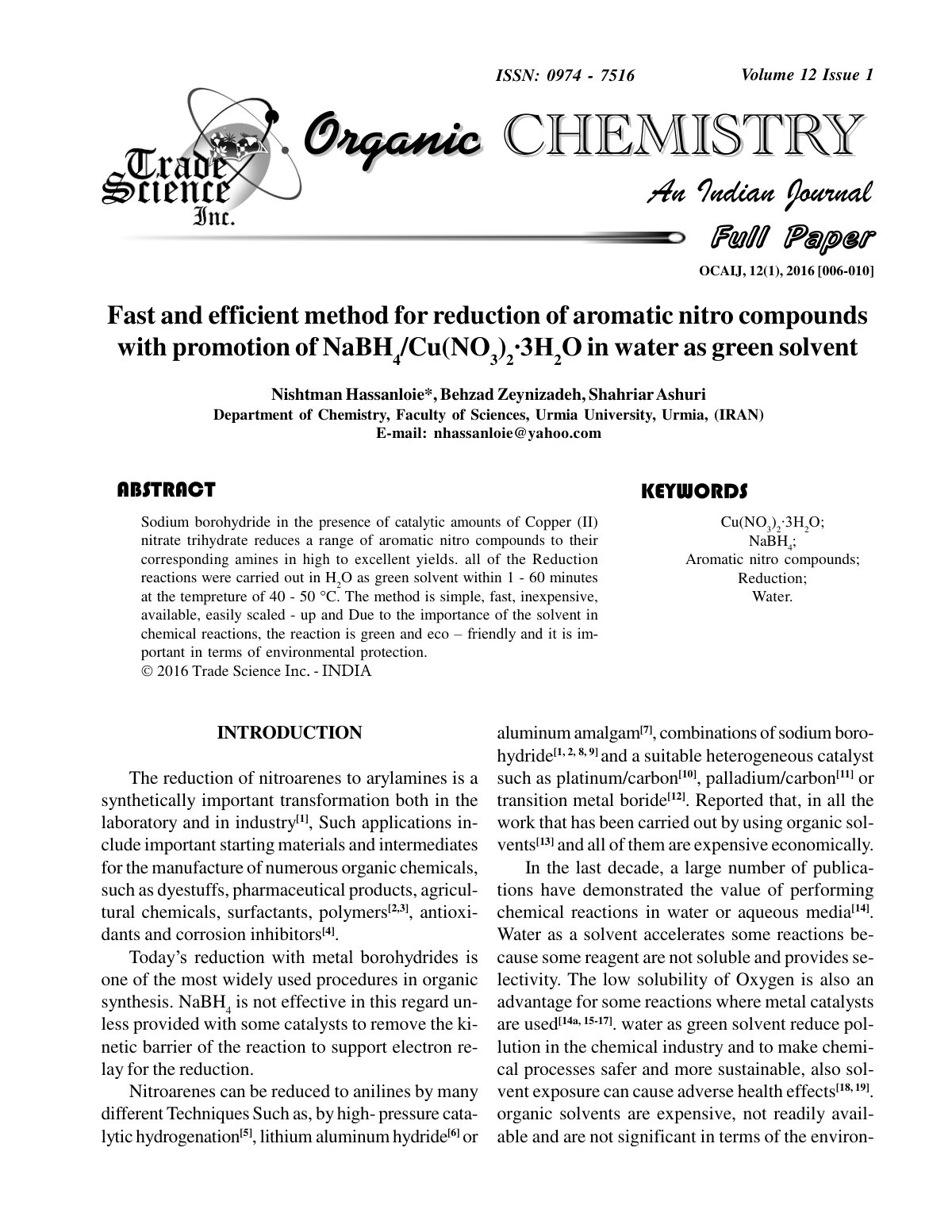 First page of Fast and efficientmethod for reduction o