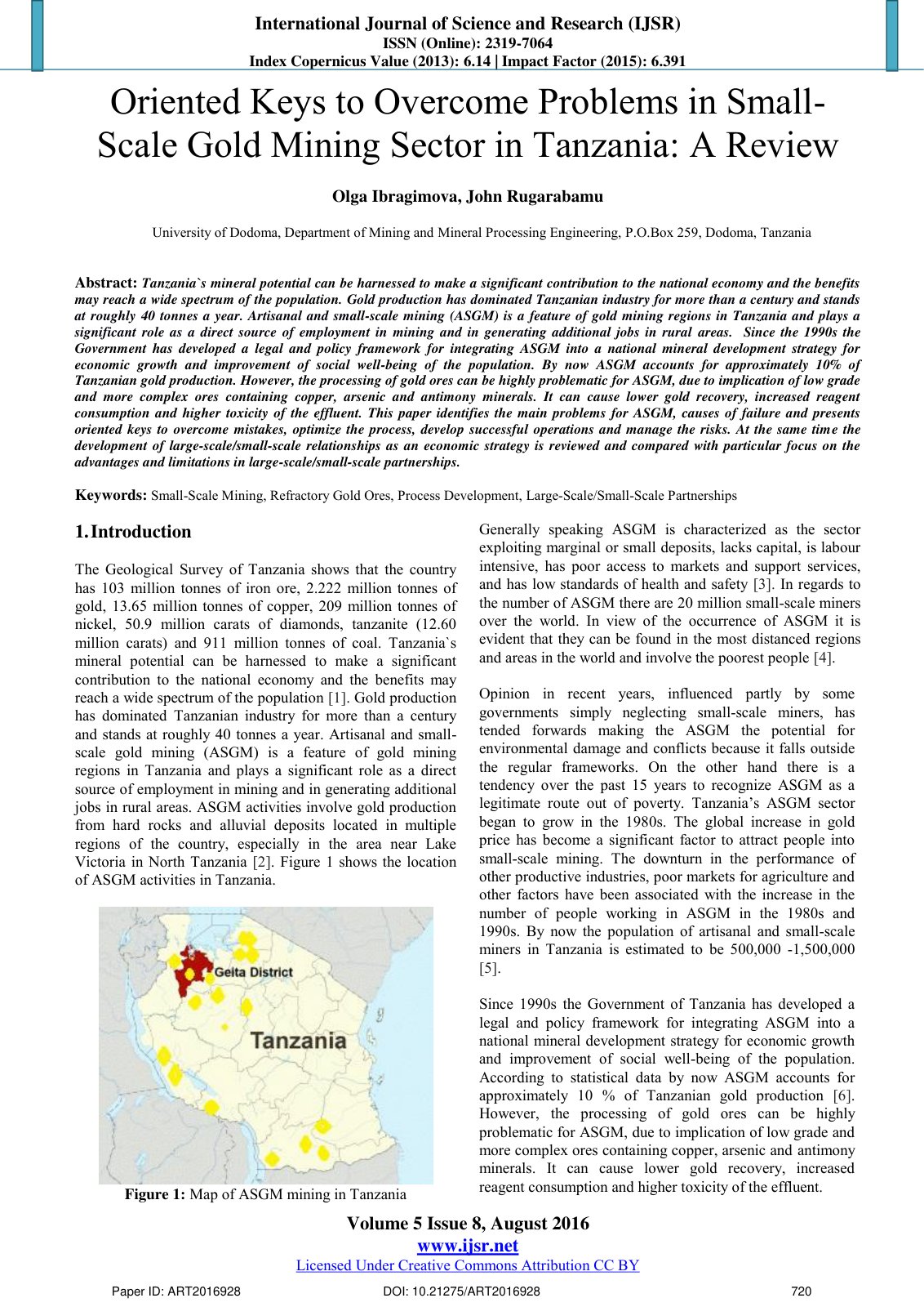 First page of Oriented Keys to Overcome Problems in Sm