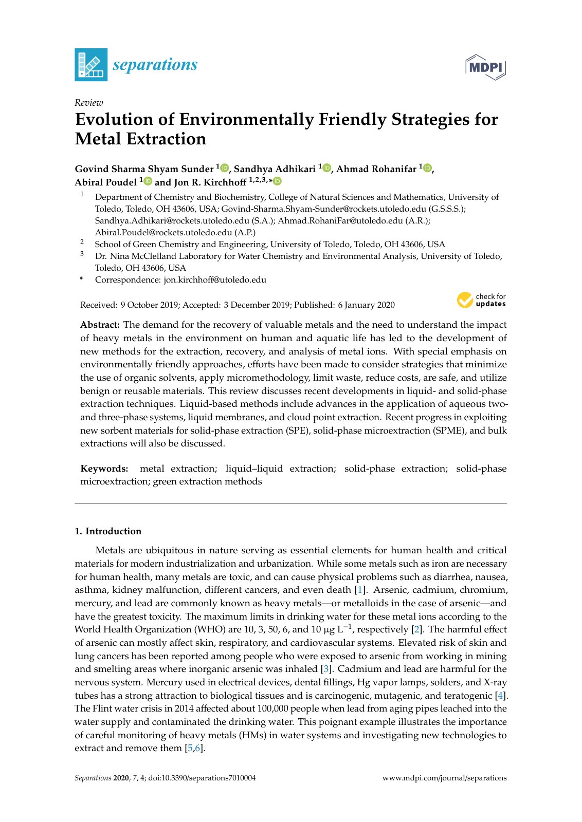 First page of Evolution of Environmentally Friendly St