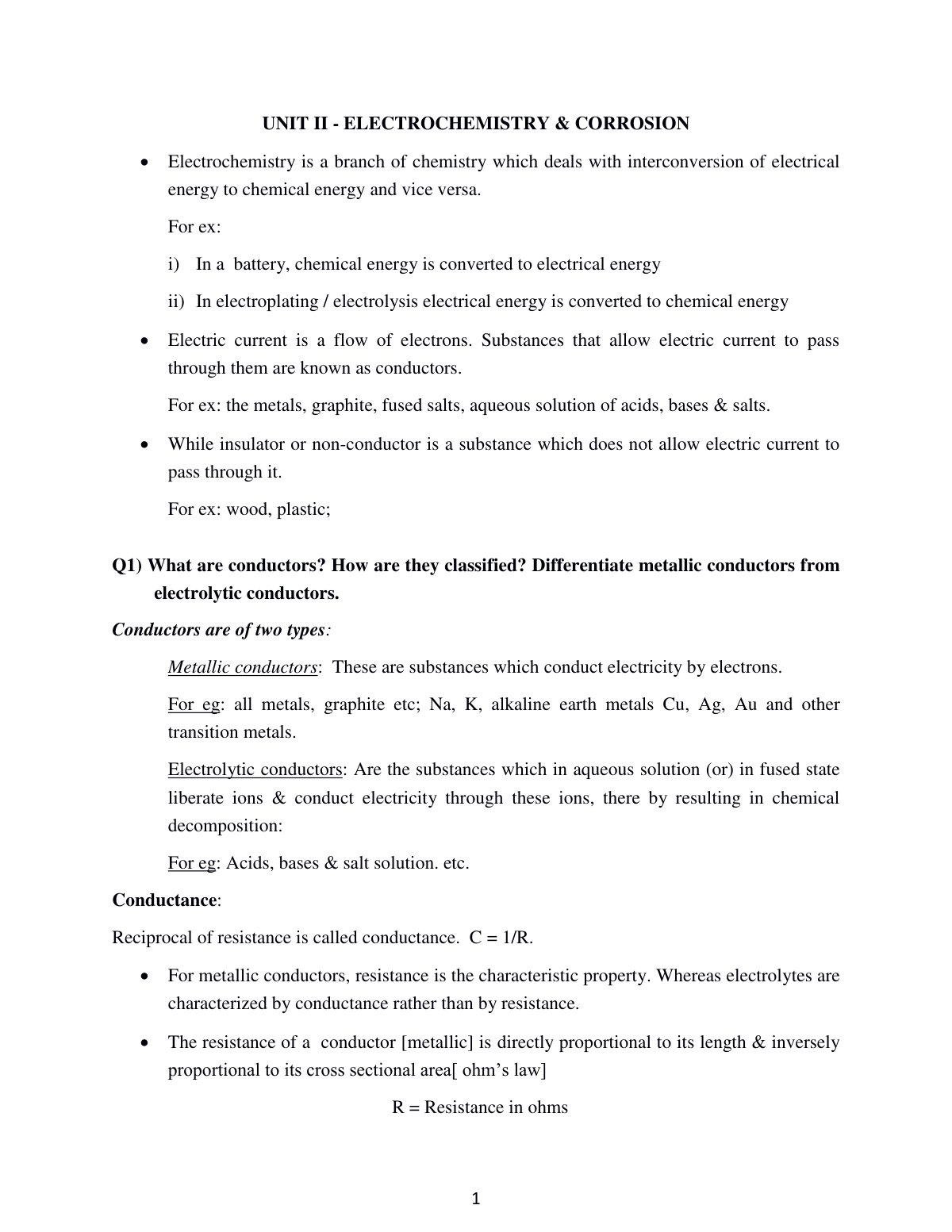 First page of Electrochemistry and Corrosion
