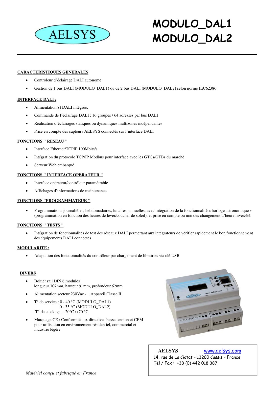 First page of MODULO_DAL1 MODULO_DAL2