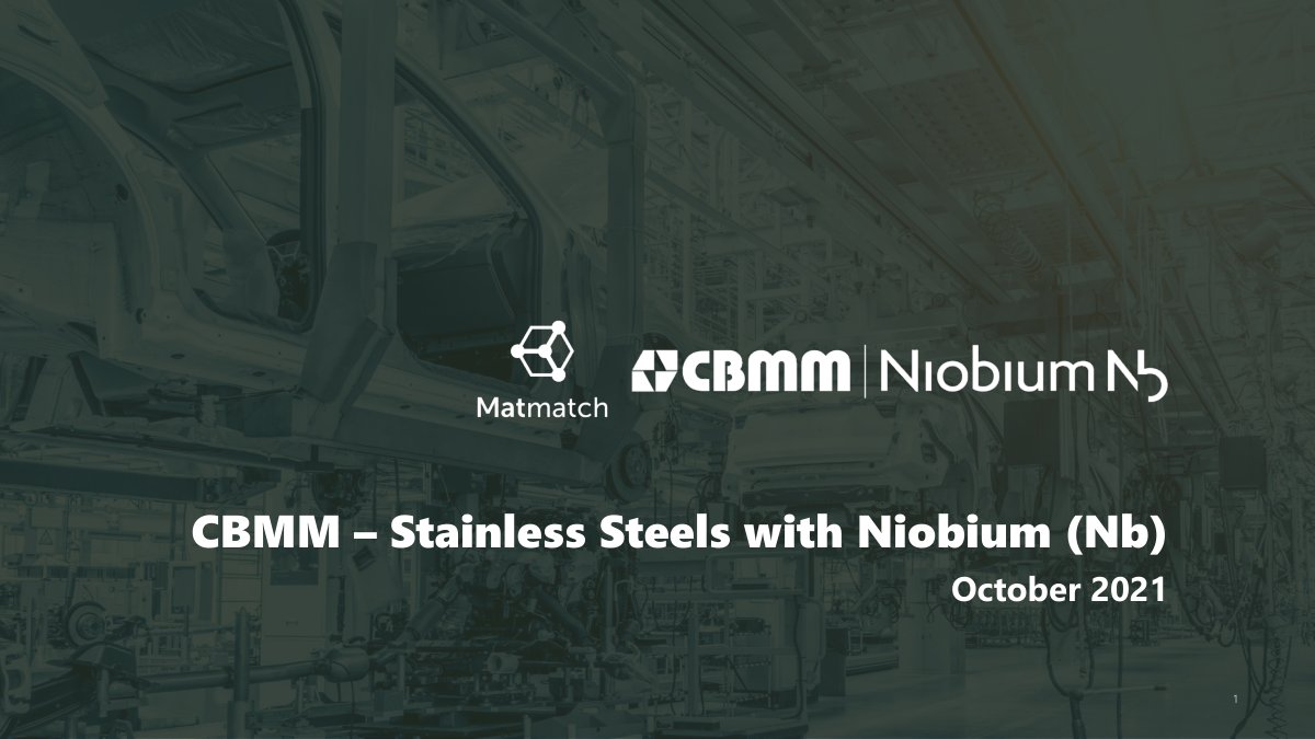 First page of CBMM – Stainless Steels with Niobium (Nb)