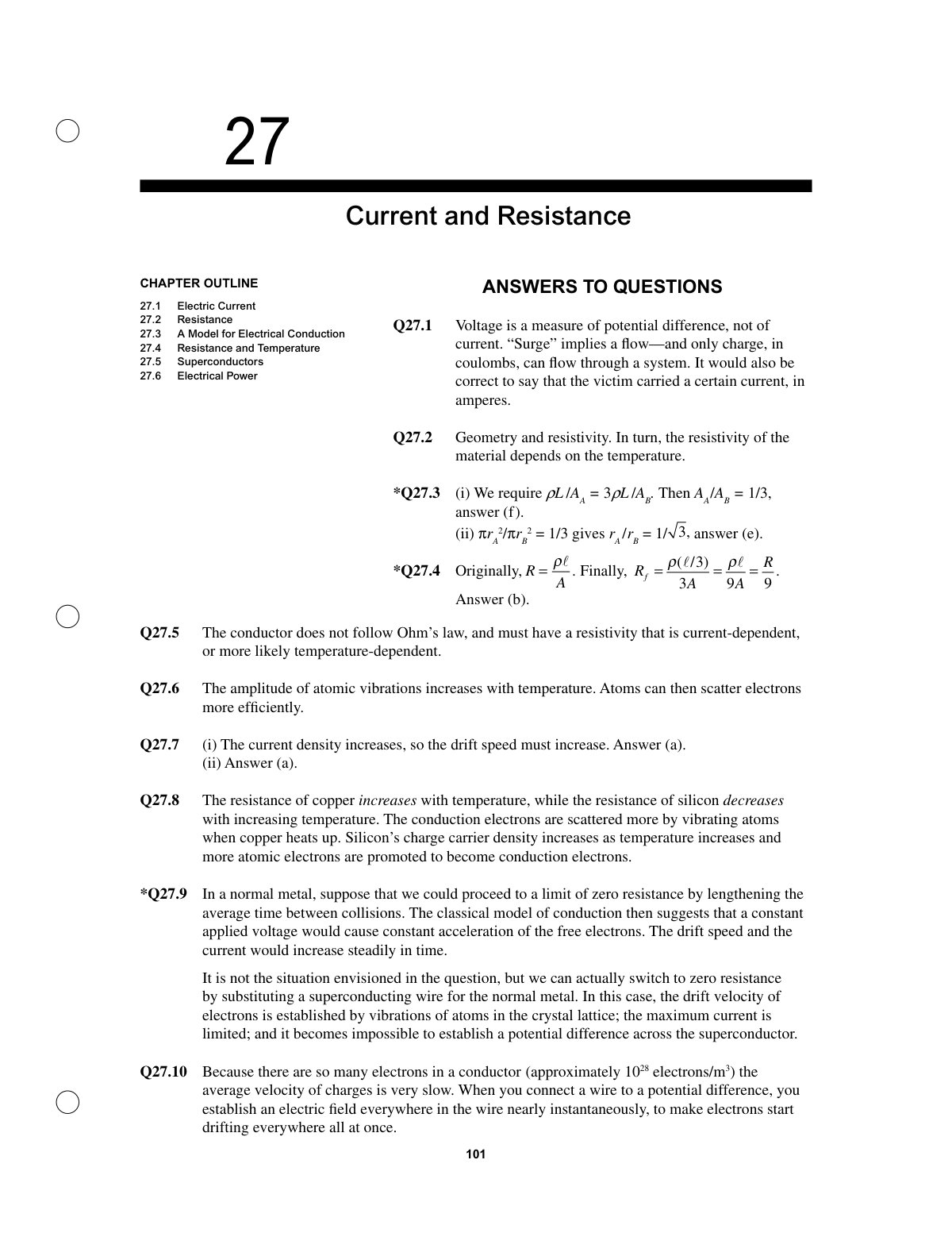 First page of Current and Resistance