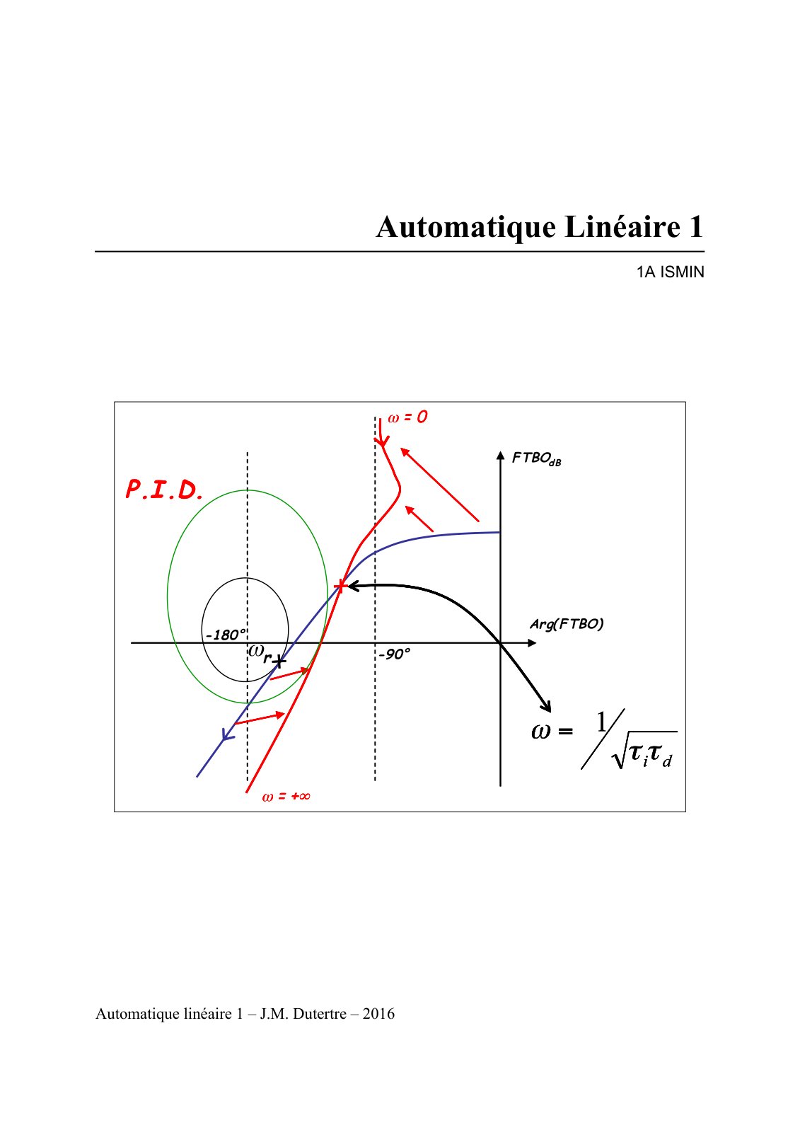 First page of cours automatique 