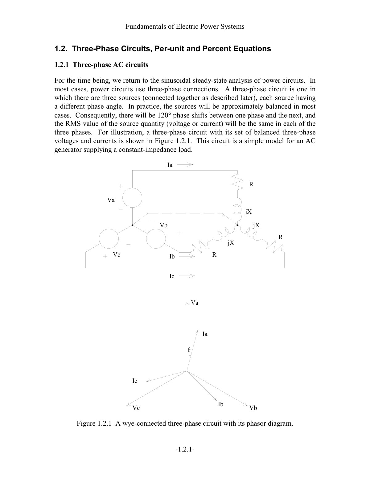 First page of Fundamentals of Electric Power Systems 1